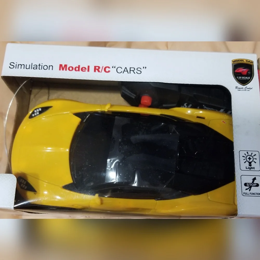 - Remote Control Simulation Model RC Yellowish Orange Car